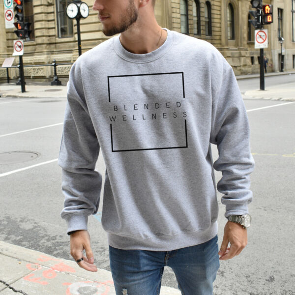BLENDED WELLNESS | Mens Crewneck in Sports Grey Thumbnail