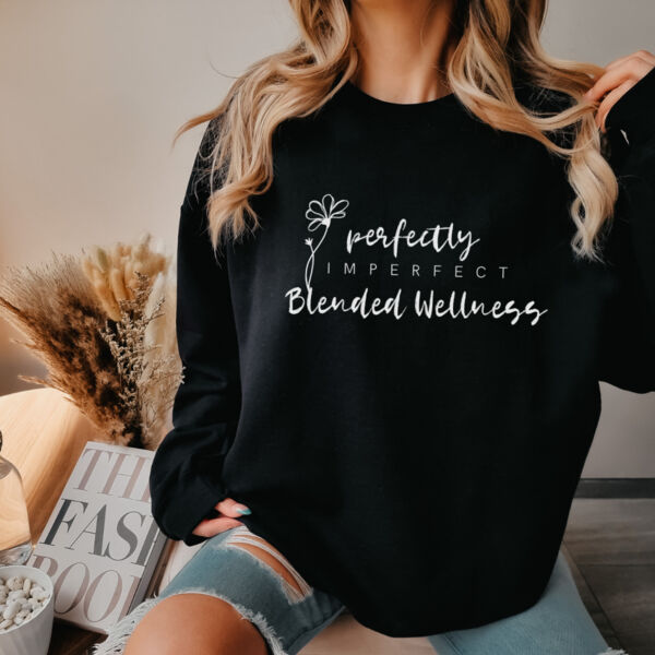PERFECTLY IMPERFECT | Womens Crewneck in Black  Thumbnail