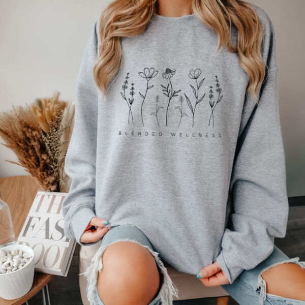 BLENDED WELLNESS | Women's Crewneck in Sport Grey  Thumbnail