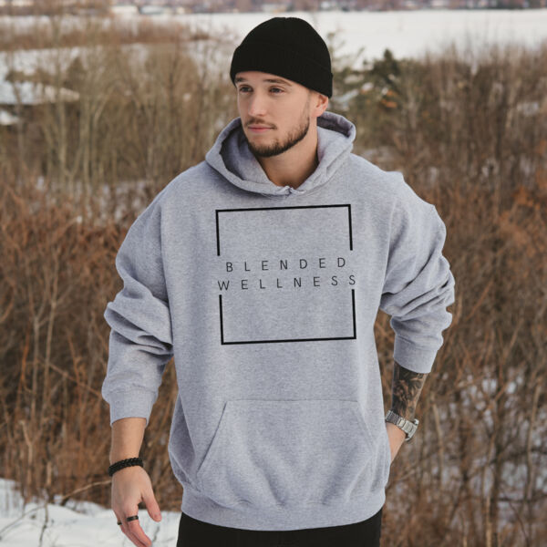 BLENDED WELLNESS | Mens Oversized Hoodie in Sports Grey Thumbnail