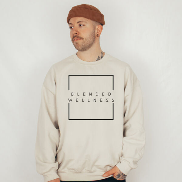 BLENDED WELLNESS | Mens Crewneck in Sand Thumbnail