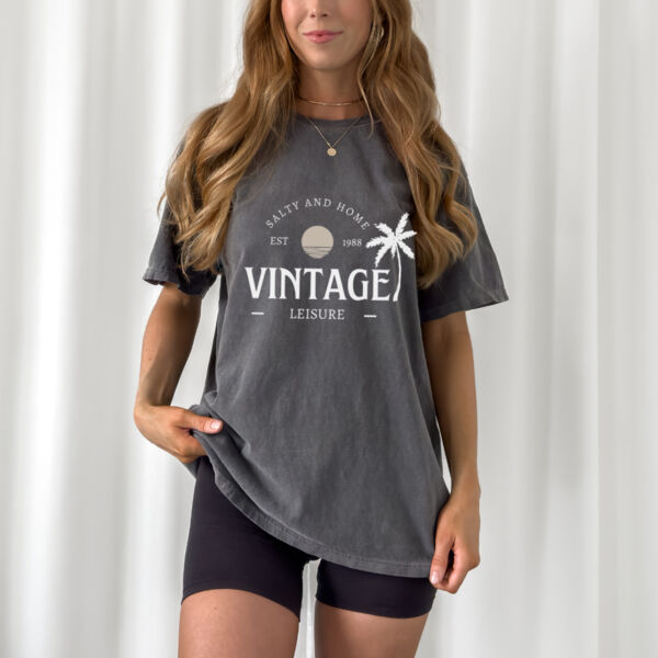 SALTY VINTAGE | Oversized T in PEPPER Thumbnail
