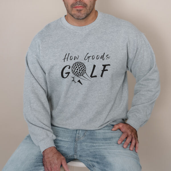 HOW GOODS GOLF | MENS CREWNECK GREY  Thumbnail