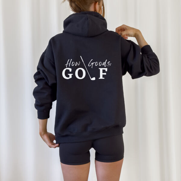HOW GOODS GOLF II - WOMENS HOODIE BLACK   Thumbnail