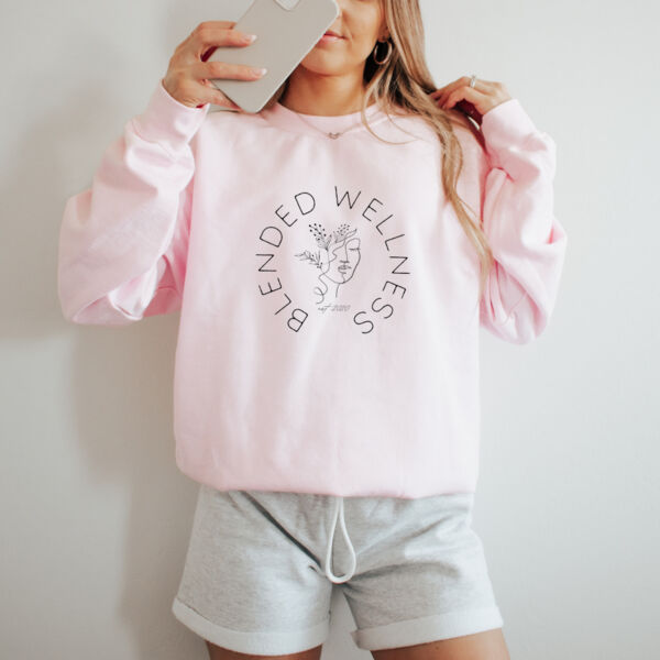 BLENDED WELLNESS | Womens Crewneck in Light Pink Thumbnail