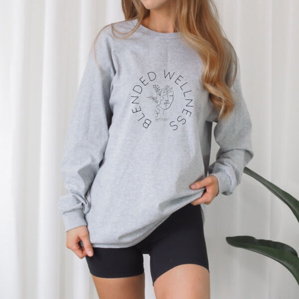 BLENDED WELLNESS | Womens Longsleeve in SPORT GREY Thumbnail
