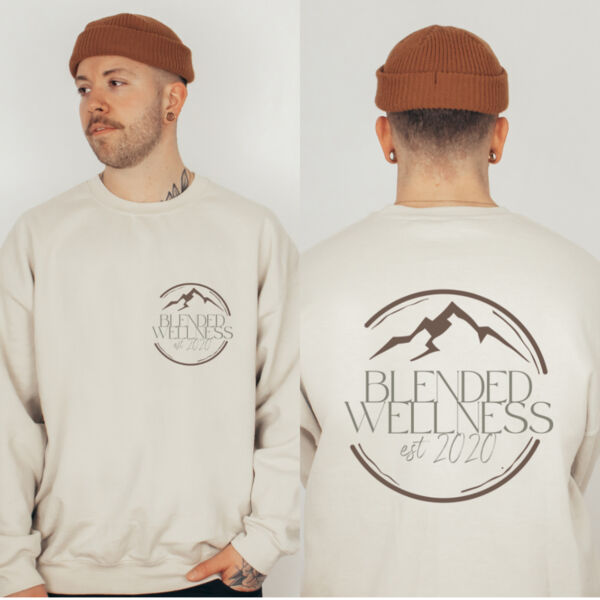 BLENDED WELLNESS | Move Mountains Crewneck in SAND  Thumbnail