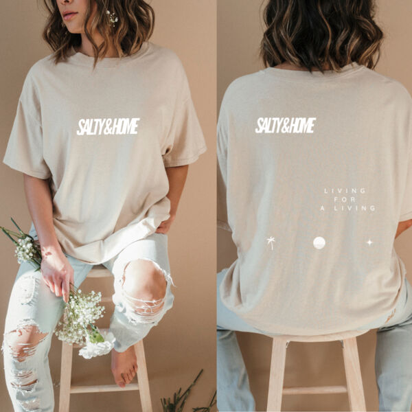 LIVING FOR A LIVING | Tee in SAND  Thumbnail