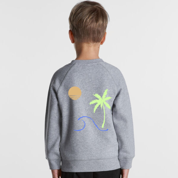BEACH DAYZ | Kids Crewneck in BLACK or GREY MARLE Thumbnail