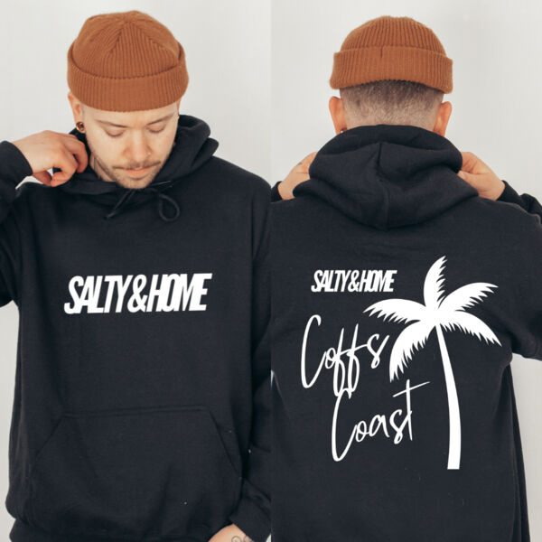 COFFS COAST | Unisex Hoodie in BLACK Thumbnail
